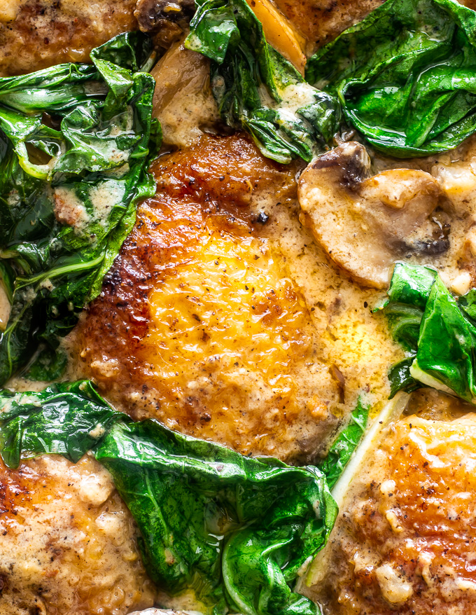 Easy Smothered Chicken With Bok Choy and Mushrooms