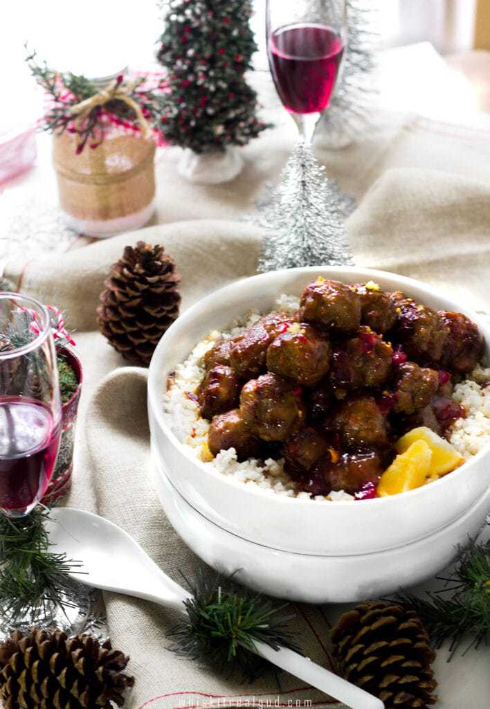 Merry Meals:Festive Meatball Dinner For Christmas - Whisk It Real Gud