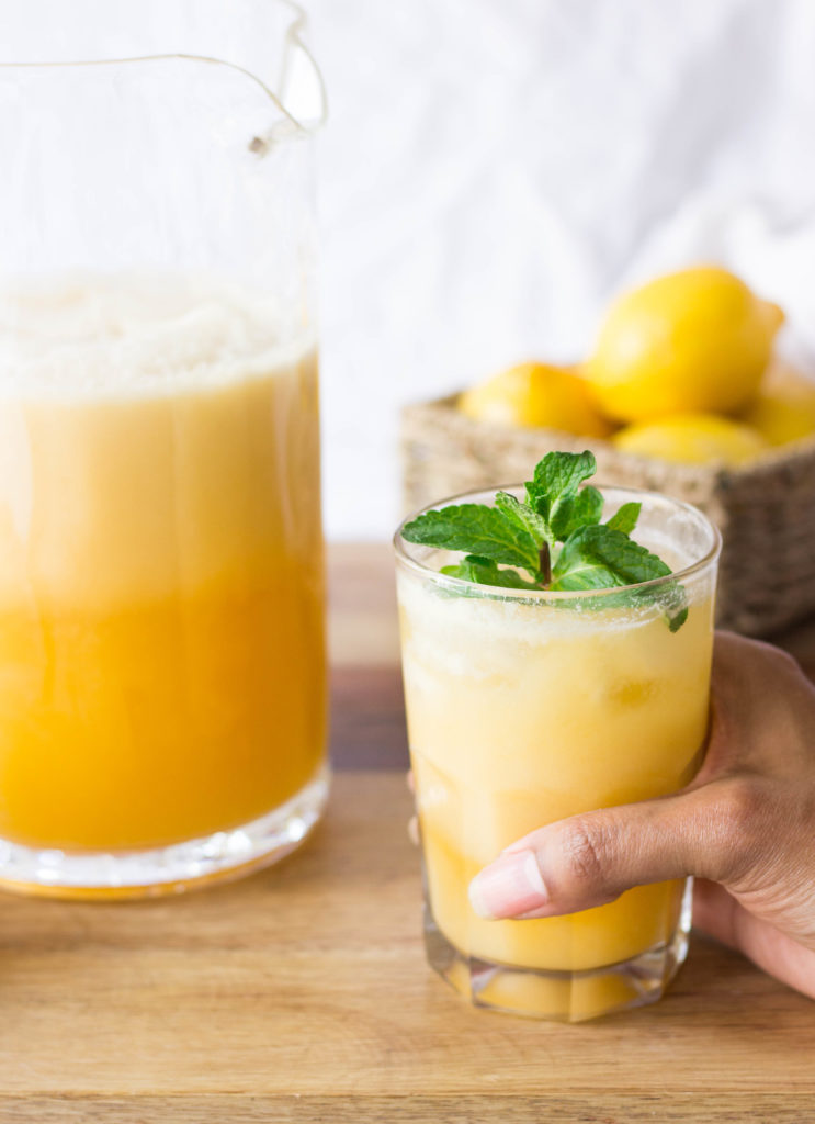 Tropical Peaches Coconut Cream Lemonade Whisk It Real Gud