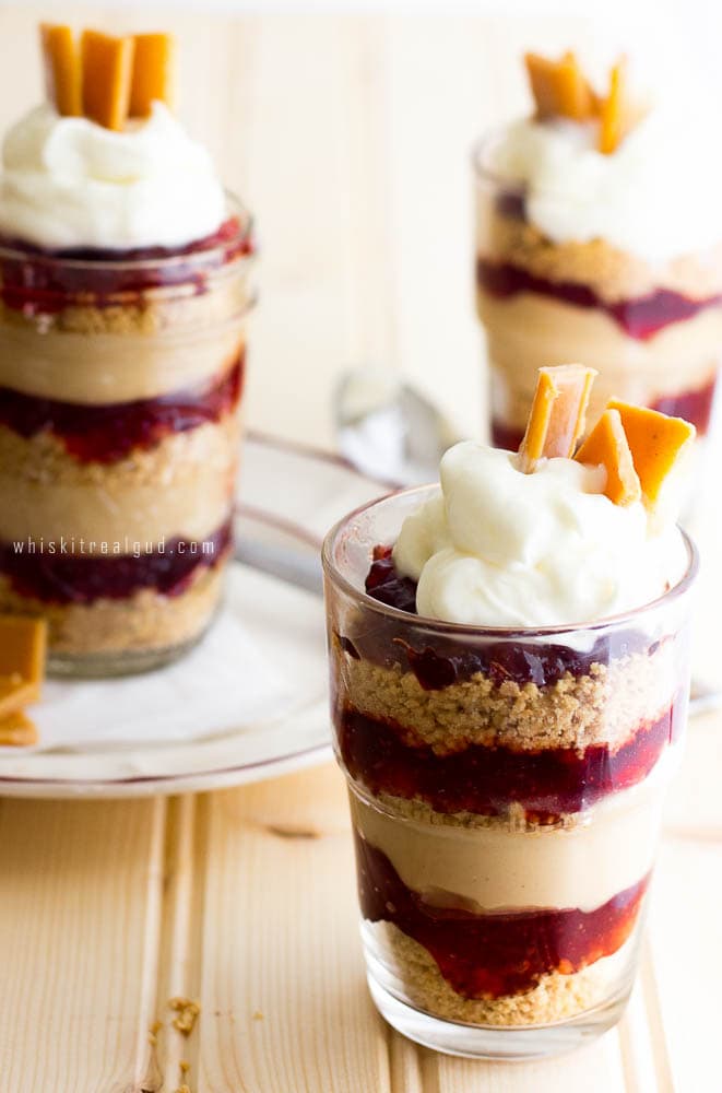 Peanut Butter and Jelly Parfait | Whisk It Real Gud