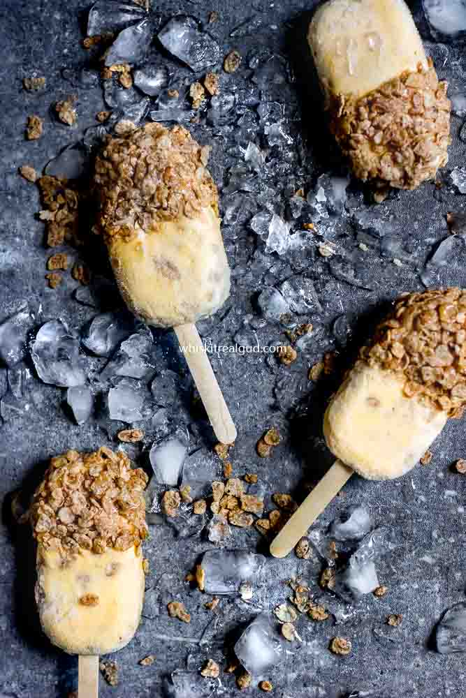 Cinnamon Latte Cereal Popsicles - Whisk It Real Gud