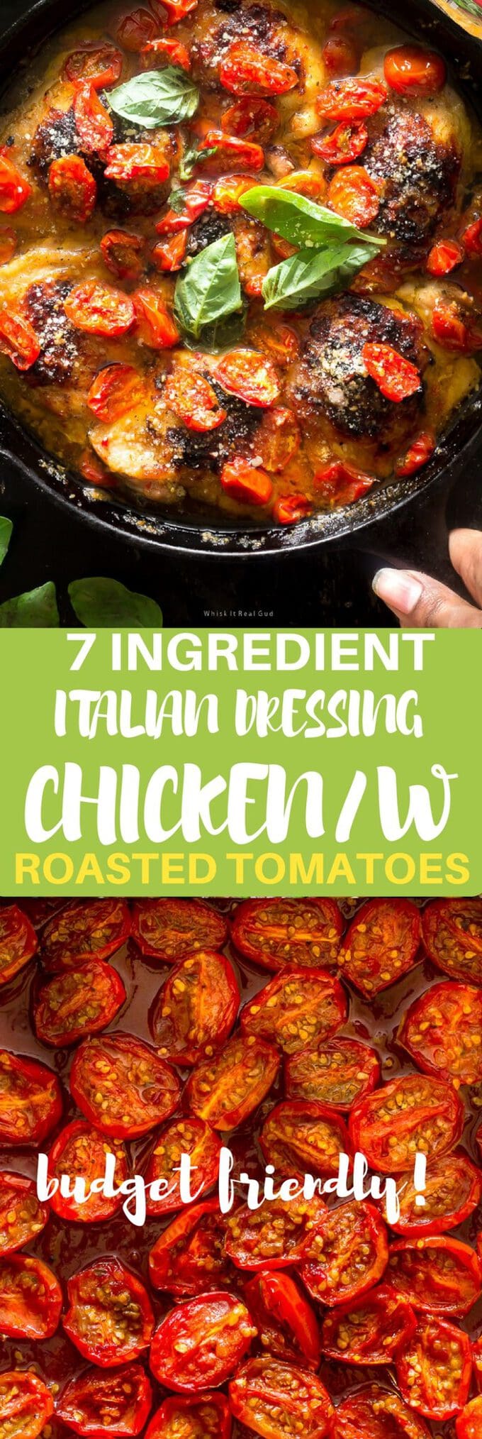 Easy Baked Italian Dressing Chicken Whisk It Real Gud