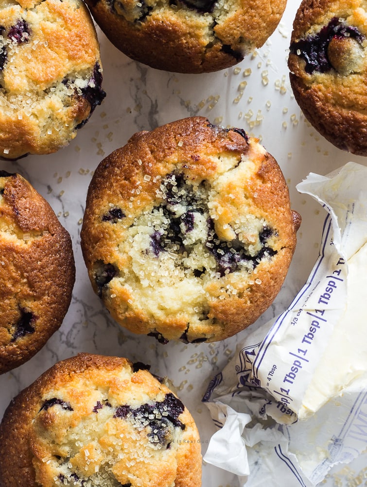 Bakery Style Jumbo Blueberry Corn Muffins Whisk It Real Gud