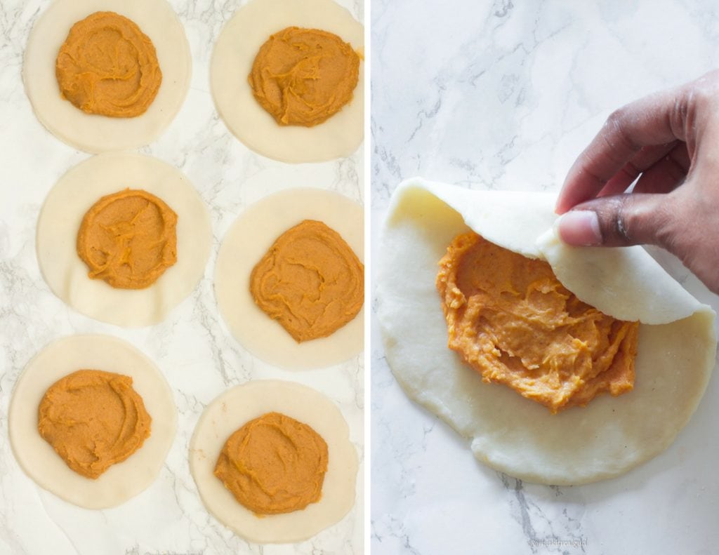 This Thanksgiving, give your sweet potato pie a new look by turning them into sweet potato mini galettes. Buttery, flaky homemade pie crust with a flavorful rich sweet potato filling and fall spices! Your guests will feel so special when you give them their own personal galette as they head home. 