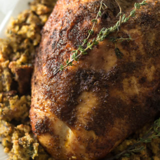 A picture of a Slow cooker/ crockpot turkey breast is amazingly succulent. This Cajun seasoning maple turkey breast is so simple plus it takes less than 5 minutes to prepare. This Thanksgiving, reserve your oven for your other meals and let your turkey slow cooker to juicy perfection! This recipe can easily be adapted for a whole turkey.