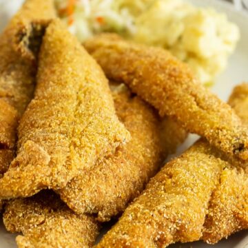 Southern Pan Fried Fish (Fried Whiting Fish Recipe) Whisk it Real Gud
