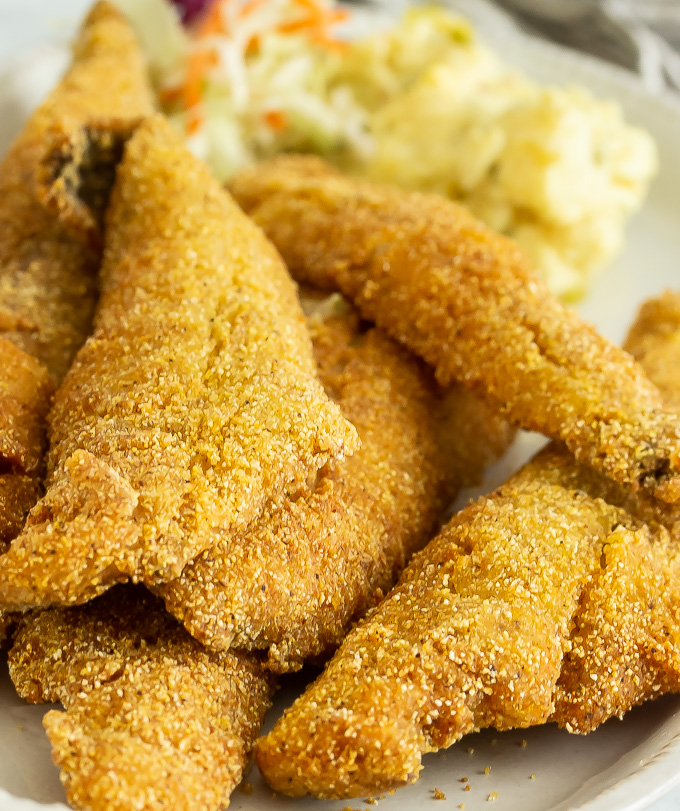 Southern Pan Fried Fish (Fried Whiting Fish Recipe) Whisk it Real Gud