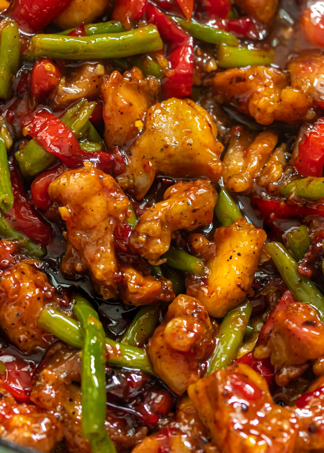 a picture of crispy chicken stir fry