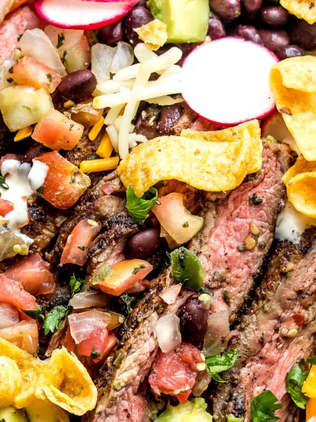 Easy Taco Skirt Steak Salad Whisk It Real Gud