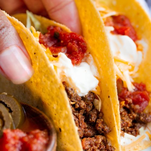 The Best Ever Classic Ground Beef Tacos Recipe - Whisk It Real Gud