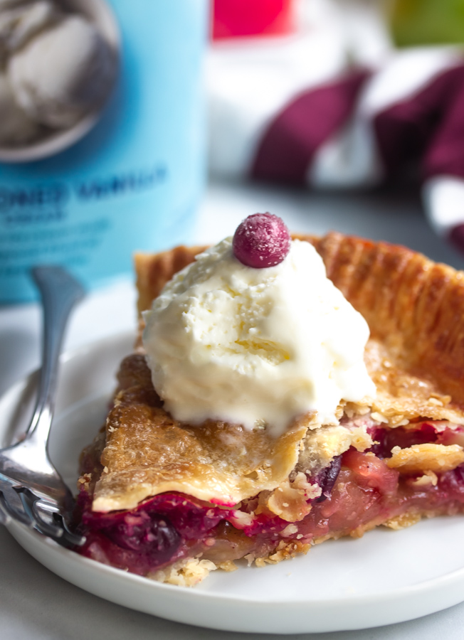 Cranberry Apple Pie - Whisk it Real Gud