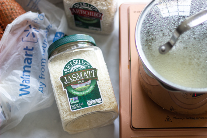 A picture of a brand of jasmine rice called Jasmati from RiceSelect