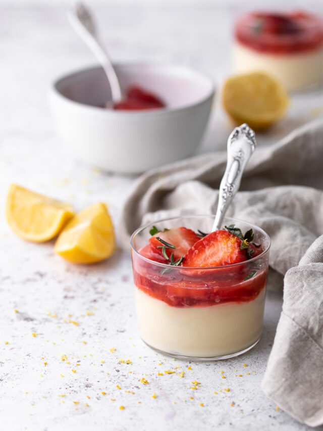 Lemon Posset served in a nice jar